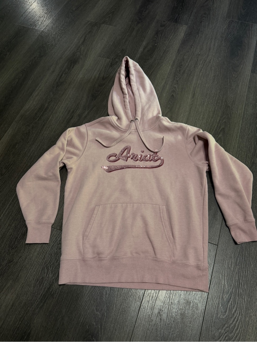 Ariat women’s medium pink sequence hoodie